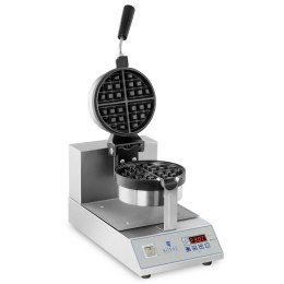 Gofrownica obrotowa do gofrów okrągłych ćwiartek śr. 18cm 1300W RCWM-1300-RE Royal Catering