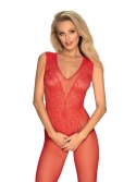 Bodystocking N112 Czerwone Czerwony XL/XXL