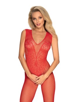 Bodystocking N112 Czerwone Czerwony XL/XXL