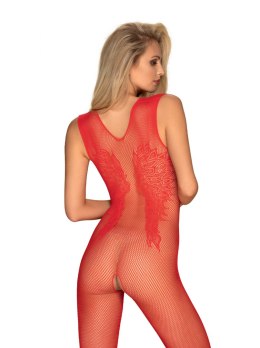 Bodystocking N112 Czerwone Czerwony XL/XXL