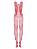 Bodystocking N112 Czerwone Czerwony XL/XXL