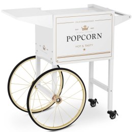 Wózek podstawa do maszyny do popcornu z szafką retro 51 x 37 cm - biało-złoty Royal Catering