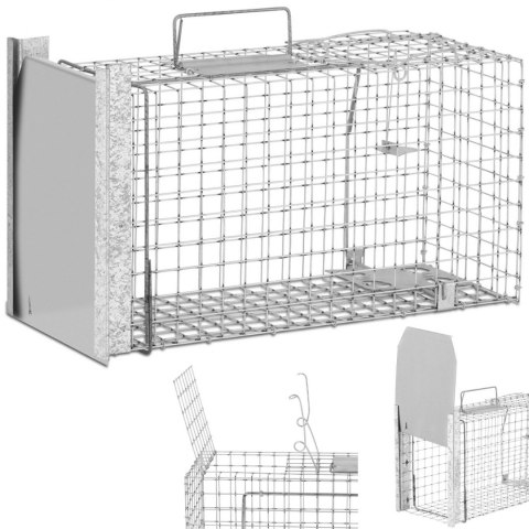 Żywołapka pułapka łapka na szczury kuny zatrzaskowa jednostronna 500x200x270 mm ZESTAW WIESENFIELD