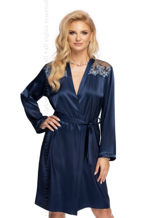 Szlafrok Elodie Navy Blue Navy Blue (Granatowy) M