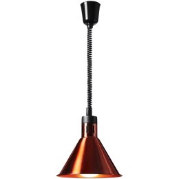 Lampa grzewcza do potraw na podczerwień IR wisząca miedziana śr. 27 cm 250 W Royal Catering