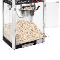 Profesjonalna wydajna maszyna do popcornu nastawna 230V 1.6kW czarna Royal Catering