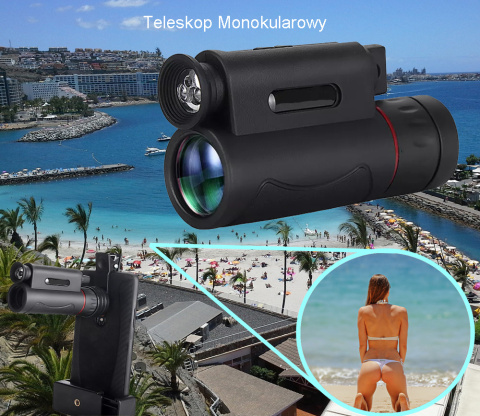 Teleskop noktowizor Monokular zestaw telefoniczny Teleskop noktowizor Monokular zestaw telefoniczny