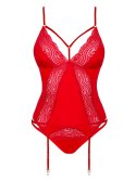 Gorset Diyosa + stringi GRATIS! Red Czerwony M/L