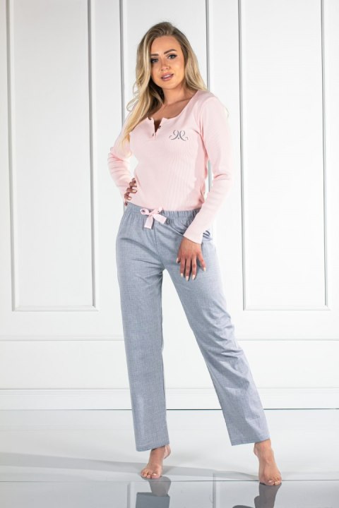 Piżama Linda Pink-Grey Pink-Grey XL