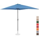 Parasol ogrodowy tarasowy prostokątny z korbką 200 x 300 cm niebieski UNIPRODO