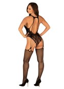 Bodystocking G324 Czarne Czarny XL/XXL