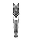 Bodystocking G324 Czarne Czarny XL/XXL