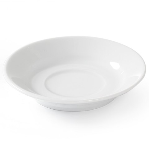 Spodek do filiżanki do kawy i herbaty OPTIMA biała porcelana śr. 115mm zestaw 12szt. - Hendi 770979 Hendi