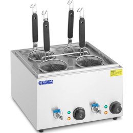 Makaroniarka warnik do gotowania makaronu z kranikami 4 kosze 2 x 6,5 l 3000 W Royal Catering