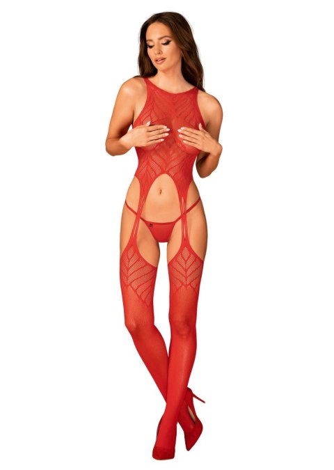 Bodystocking N122 Red Czerwony S/M/L