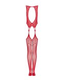 Bodystocking N122 Red Czerwony S/M/L