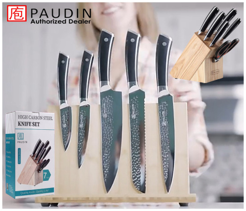 Komplet noży kuchennych Santoku w bloku 6 sztuk Komplet noży kuchennych Santoku w bloku 6 sztuk