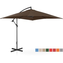 Parasol ogrodowy na wysięgniku kwadratowy 250 x 250 cm brązowy UNIPRODO