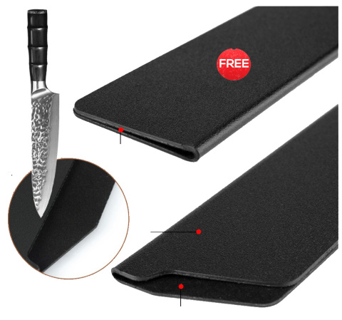 Nóż Santoku szefa kuchni kuta stal uniwersalny 8-calowy Nóż Santoku szefa kuchni kuta stal uniwersalny 8-calowy