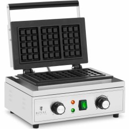 Gofrownica prostokątna na 3 gofry belgijskie TEFLON 1500 W Royal Catering