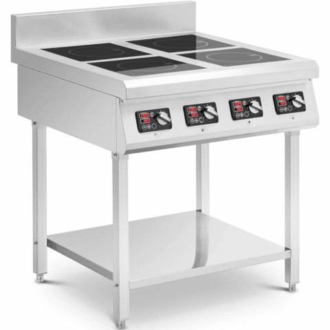 Kuchnia indukcyjna 4 palnikowa z otwartą podstawą 400 V 4 x 3500 W Royal Catering