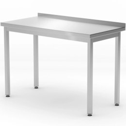 Stół blat roboczy przyścienny z rantem Budget Line STAL 1200 x 600 x 850 mm - Hendi 817216 Hendi