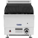 Grill lawowy na gaz ziemny ryflowany 50 x 27 cm 7200 W Royal Catering