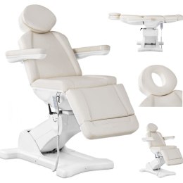 Fotel kosmetyczny do tatuażu masażu spa elektryczny CHIETI - ecru Physa