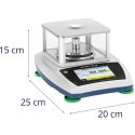 Waga laboratoryjna analityczna ze szklaną osłoną panelem dotykowym LCD 300 g / 0.001 g Steinberg Systems