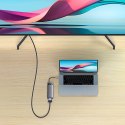 Metal Gleam Series stacja dokująca HUB 6w1 USB-C HDMI 3xUSB 3.2 Power Delivery VGA szary BASEUS