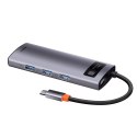 Multifunkcjonalny HUB USB 5w1 USB-C PD 100W HDMI szary BASEUS