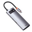 Multifunkcjonalny HUB USB 5w1 USB-C PD 100W HDMI szary BASEUS