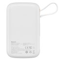 Powerbank z szybkim ładowaniem 10000mAh 22.5W QC-PD-SCP-FCP kabel USB-C biały BASEUS