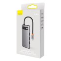 StarJoy HUB 6w1 USB-C 3xUSB HDMI RJ45 PD szary BASEUS