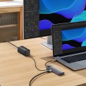 StarJoy HUB 6w1 USB-C 3xUSB HDMI RJ45 PD szary BASEUS