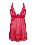 Koszulka Lacelove babydoll + stringi GRATIS!!! Czerwony XL/XXL