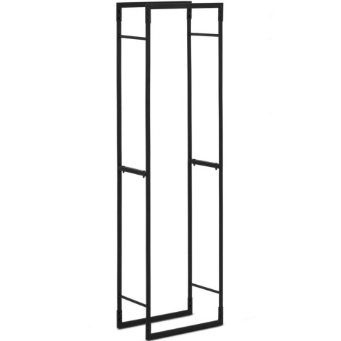 Stojak na drewno kominkowe metalowy prostokątny LOFT do 30 kg 40 x 25 x 150 cm Hillvert