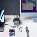 Ładowarka listwa zasilająca AC 240V GaN 2x USB-C 2x USB-A 3x AC 240V - czarna UGREEN