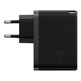 Szybka uniwersalna ładowarka sieciowa GaN5 Pro USB-C / USB 100W - czarny BASEUS