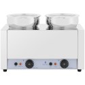 Bemar elektryczny podgrzewacz stacja do zupy fondue czekolady 1000 W 2 x 7 l Royal Catering