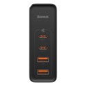 Szybka ładowarka sieciowa GaN2 Pro USB USB-C QC PD 100W czarny BASEUS