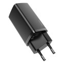 Szybka ładowarka sieciowa GaN2 Pro USB USB-C QC PD 65W czarny BASEUS