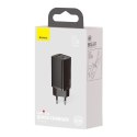 Szybka ładowarka sieciowa GaN2 Pro USB USB-C QC PD 65W czarny BASEUS