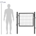 Brama furtka wejściowa ogrodowa ze stali 105 x 131 cm WIESENFIELD