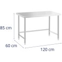 Stół blat roboczy stalowy nierdzewny 120x60cm Royal Catering