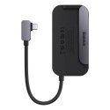 4w1 Rozdzielacz portów PadJoy HUB USB do tabletu smartfona USB-C HDMI mini jack ciemnoszary BASEUS