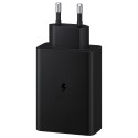 Ładowarka sieciowa 2x USB-C i 1x USB PPS PD 65W QC 3.0 AFC FCP czarny SAMSUNG