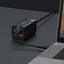 Szybka uniwersalna ładowarka sieciowa GaN 2x USB-C 2x USB 100W QC 4.0+ AFC czarny BASEUS