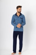 Piżama Norbert 670 Jeans-Granatowy Jeans-Granatowy XXL