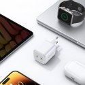 Szybka ładowarka sieciowa GaN 2x USB-C 45W QC PD biała UGREEN